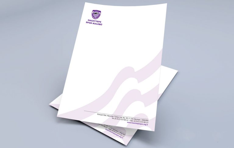 Hacettepe Spor Kulübü Antetli Kağıt Tasarımı