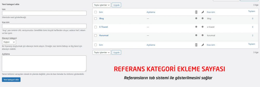 Wordpress Referanslarımız Eklentisi