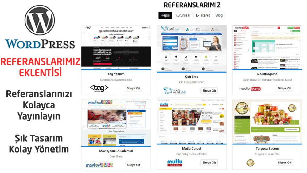 Wordpress Referanslarımız Eklentisi